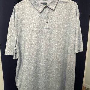 Hogan Light Gray Patterned Polo Shirt